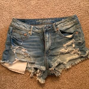 AEO High Rise Festival Cutoff Shorts